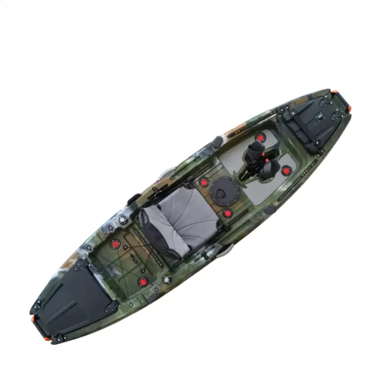 HANDELI זול רוטו יצוק סירת קיאק פלסטיק הנעה דוושה אחת דיג סירות חתירה קיאק קאנו