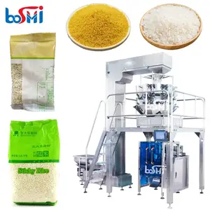 Boshi mesin kemasan makanan jagung serpihan jagung berat otomatis untuk produk sereal