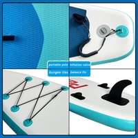 Planche de paddle gonflable Green Blue Surf Control pour jeunes