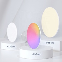 Plafonnier LED intelligent moderne BT I-Link APP, à commande vocale, à intensité variable, RGB CCT, avec télécommande pour une utilisation en chambre