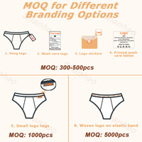 Culottes menstruelles en coton biologique Shanhao OEM, 4 couches absorbantes, anti-fuites, biodégradables, en bambou, sans PFAS, pour femmes