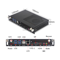 Último 10th I7 I5 Mini Pocket PC OPS Fabricante 4 Núcleos para Android Media Player Digital Signage Office School Computer