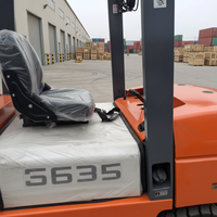 Chariot élévateur diesel KaiDa CPD 2WD avec mât à trois sections, capacité tout-terrain, capacité de 3500 kg, hauteur de levage de 6000 mm
