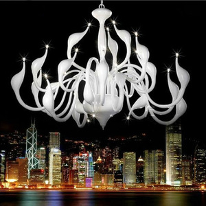 Nordic Atmosere Swan Chandelier Simple Post-Modern Iron Lamps Sala de estar Dormitorio principal <span class=keywords><strong>Restaurante</strong></span> Colgante creativo - Product Image 2