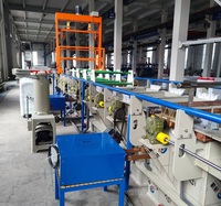 Équipement d'usine de galvanoplastie à l'or semi-automatique, ligne de placage au cuivre
