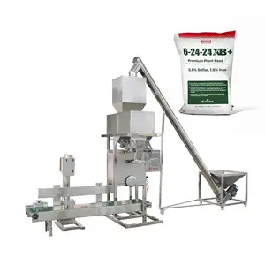 Automatic Dry Sand Open Mouth Bag Packaging Machine 25 kg 20 kg Rice Seed Grain Dog Food Feed Weighing Filling Packing Machine