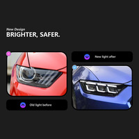 Phares avant à LED avec lentille de projecteur pour Ford Mustang 2015-2017, feux de signalisation, accessoires automobiles, style automobile, phare de voiture