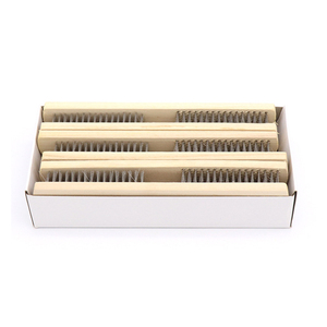 <span class=keywords><strong>Brosse</strong></span> en fil d'acier à long manche en bois naturel nettoyant la <span class=keywords><strong>brosse</strong></span> métallique de surface métallique avec l'élimination de la rouille - Product Image 3
