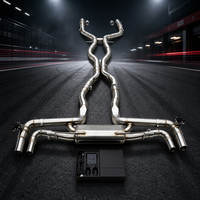 Échappement Catback Mercedes Benz C63 W204 en acier inoxydable avec silencieux à valve, accessoires pour voitures, échappement Valvetronic