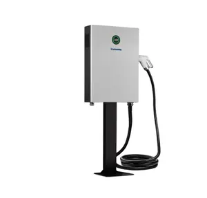 Wallbox 30KW DC EV pengisi daya tipe baru 3 CCS mobil listrik Wallbox EV stasiun pengisian Bluetooth 5m IP54