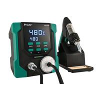 Station de dessoudage LCD PRO'SKIT SS-331NH avec fonction d'aspiration, pointe à aiguille, 220-240V, pour retirer la soudure des cartes double face, 90W/480