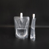 Pochettes de Boisson Personnalisées en Plastique Réutilisable avec Bec Verseur pour Voyage, Alcool et Vin