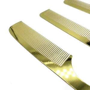 ODM OEM production and processing aluminum hot comb women's wide tooth comb cost-effective straight hair comb