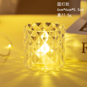 Cross-Border <strong>Candle</strong> <strong>Holder</strong> Crystal LED <strong>Candle</strong> Light Votive Candlestick For Home Decor Wedding Decorations - Product Image 5