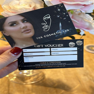 บัตรแขกสีชมพูแบบเรียบง่ายพิมพ์ลายทองคำเปลวแบบไล่ระดับสี - Product Image 5