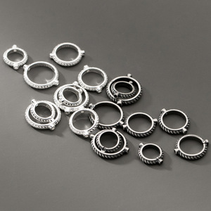 Commercio all'ingrosso 925 Sterling Silver 6mm/8mm/10mm cornice di <span class=keywords><strong>perline</strong></span> a righe nere <span class=keywords><strong>per</strong></span> la creazione di bracciali/collane - Product Image 2