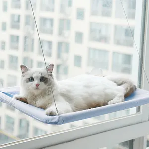 Cat Window Hammock Window Perch Safety Cat Prateleiras Space Saving Window Mounted Seat para grandes gatos