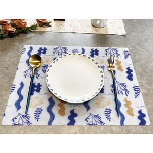 Heat Resistant Non-slip 11.8*15.7 in <b>Silicone</b> Placemat Waterproof Washable Table <b>Mats</b> Placemats for Dining Customize Table <b>Mat</b> - Product Image 6