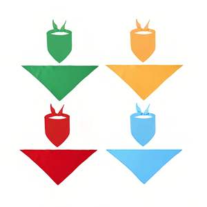 Logotipo personalizado Impreso Triangular Diseño Algodón Poliéster Perro <span class=keywords><strong>Bandanas</strong></span> Perro Regalo para mascotas de verano - Product Image 3
