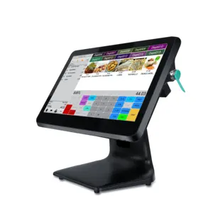 NOUVEAU ITCF156TA 15.6 pouces Android POS RK3288 CPU 2G 64G WIFI LAN avec logiciel de vente au détail alimentaire caisse enregistreuse