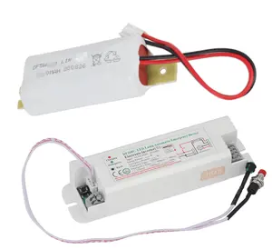 Auto-test d'urgence led pilote 518T lumières d'urgence LiFePO4 batterie de secours pour lampe LED 10W-60W