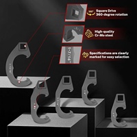 Kit de 5 outils de réglage de biellettes de direction pour systèmes de liaison de direction, comprenant clés d'alignement pour manchons et bras Pitman