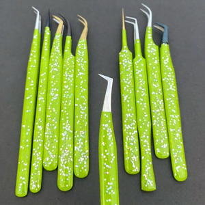Pinzas Profesionales de Acero Inoxidable para Volumen de Pestañas, Herramientas de Aislamiento y Extensión de Pestañas para Artistas de Pestañas OEM - Product Image 1