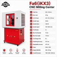Centre d'usinage CNC de haute précision SIEG Fa6(iKX3) Mini 3 axes ISO20 12 outils ATC 1000W pour l'éducation et l'utilisation en fablab