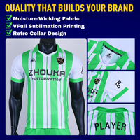 Set Jersey Sepak Bola Pria Berkualitas Tinggi, Bernapas, Ringan, Gaya Retro, Nyaman untuk Latihan, Klub, dan Tim