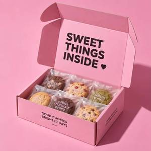 Custom Eco-Friendly Paper Corrugated Mailer Customized Logo Shipping <b>Box</b> for Bakery Packaging - Product Image 1