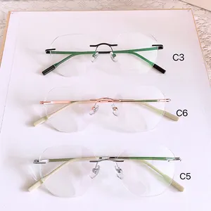 Yüksek kaliteli Metal çerçeve yuvarlak mavi ışık engelleme gözlük gözlük çerçevesi optik unisex lüks trendy gözlük çerçeve
