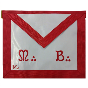 BAHOO EMBROIDERS Tablier de Maître Maçon de la Franc-Maçonnerie - Tablier de Loge Bleue ASSR Modèle BE-AASR-APR-006 - Product Image 1