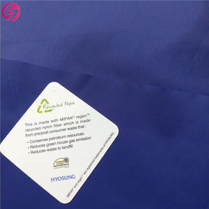 Ткань нейлоновая переработанная 190T 210T 380T с полиуретановым покрытием, тафта для ветровок, водонепроницаемость 300 - Product Image 5