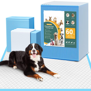 60 Piezas de 28 * 34 Pulgadas, Almohadillas de Entrenamiento para Perros Súper Absorbentes y Extra Grandes, Almohadillas Desechables para Orinar de Secado Rápido y a Prueba de Fugas - Product Image 1