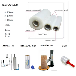 Envoltura elástica manual para palés de 50KG, rollo jumbo de <span class=keywords><strong>película</strong></span>, <span class=keywords><strong>película</strong></span> adhesiva para choques, <span class=keywords><strong>película</strong></span> estirable - Product Image 3