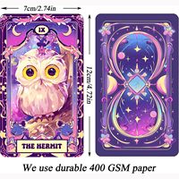 Custom Printing Oracle Gold Foil Tarot Cards with Magnetic Box-High Quality Game Cards for Promotional Use & Birthday Gifts