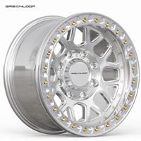 GREENLOOP 17x10J -12J Jante en aluminium forgée Beadlock à déport 30mm ET pour camion, 6x139.7 8x170, ET 35/40mm, 100mm pour la course de dragster