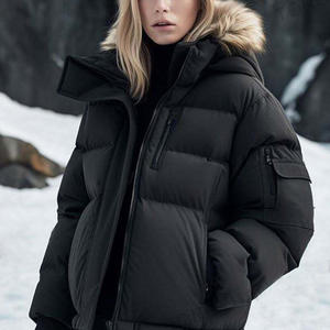 Piumino Donna Invernale Caldo Bubble Coat Moda Streetwear di Tendenza con Cappuccio - Product Image 3