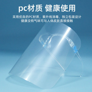 Puyuan Protective Face Shield Pet Material Splash Protection For Kitchen Cooking With <b>Eyeglass</b> Holder - Product Image 3