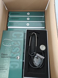 Stetoskop hitam anak, stetoskop medis profesional dobel kepala 2025 untuk anak-anak plastik sumber daya Manual - Product Image 4