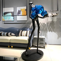 Hôtel Nordique Salon Coin Résine Sculpture Lampadaire Designer Moderne Minimaliste Art Décoration Debout Led Lampadaire