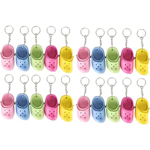 Llavero de sandalia mini EVA OEM ODM, bonito llavero con forma de zueco para decoración de bolsos, mochilas y equipaje, diseño personalizado - Product Image 1