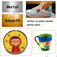 Proveedor personalizado barato rotulador permanente CD marcador conjunto 12 colores para piedra plástico Metal madera vidrio