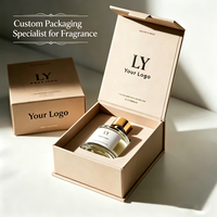 Scatola Regalo Personalizzata a Forma di Libro in Cartone, Confezione di Lusso per Bottiglie di Profumo in Vetro con Chiusura Magnetica