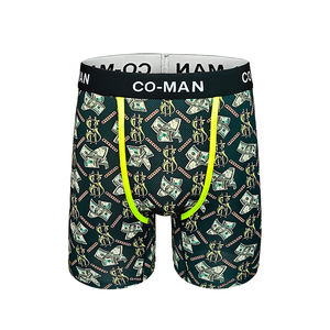 Dollar Bill and Gold Bar Digital Printing Long Leg Underwear <strong>Shorts</strong> for Sports Wear Trunks <strong>Men's</strong> Underwear Boxer <strong>Sale</strong> Wholesale - Product Image 2
