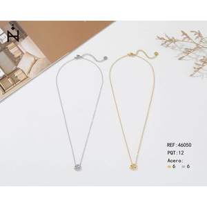 Stainless Steel Pendant <b>Necklace</b> Collar <b>Cancer</b> Symbol Silver Gold Tone 46050 - Product Image 1