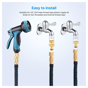 50FT 100FT 150FT tuyau d'arrosage extensible tuyau d'arrosage tuyau d'arrosage avec pistolet de pulvérisation - Product Image 3