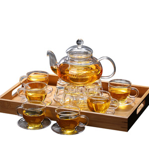 Tetera con Infusor para Estufa, Juego de Regalo, Apta para Microondas y Lavavajillas, Tetera de Vidrio con Tapa de Vidrio Extraíble y Filtro - Product Image 1