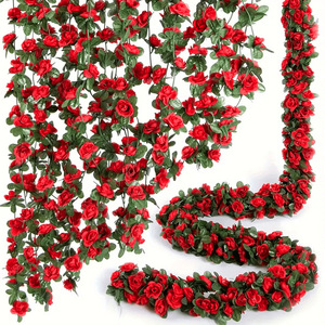 Artificial Rose Vines 200cm Above High Simulation <b>Wedding</b> Home Decor <b>Prop</b> - Product Image 2
