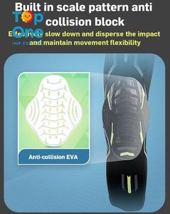 Top One Anti-Colisión Compresión completa Rodillera de silicona Manga Protección deportiva para hombres y mujeres Codo largo y rodilleras - Product Image 3